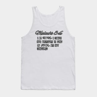 Malachi 3:6 Tank Top